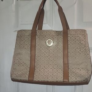 Elegant Tan Designer Tote Bag